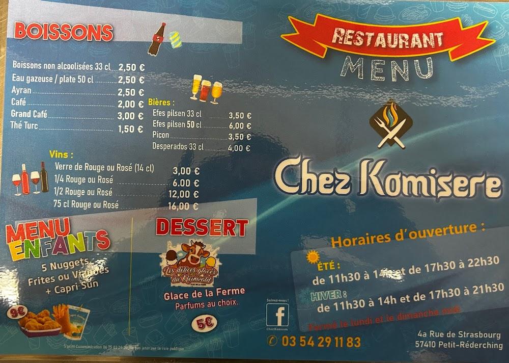 La Corne d’Or - Menu Image 1